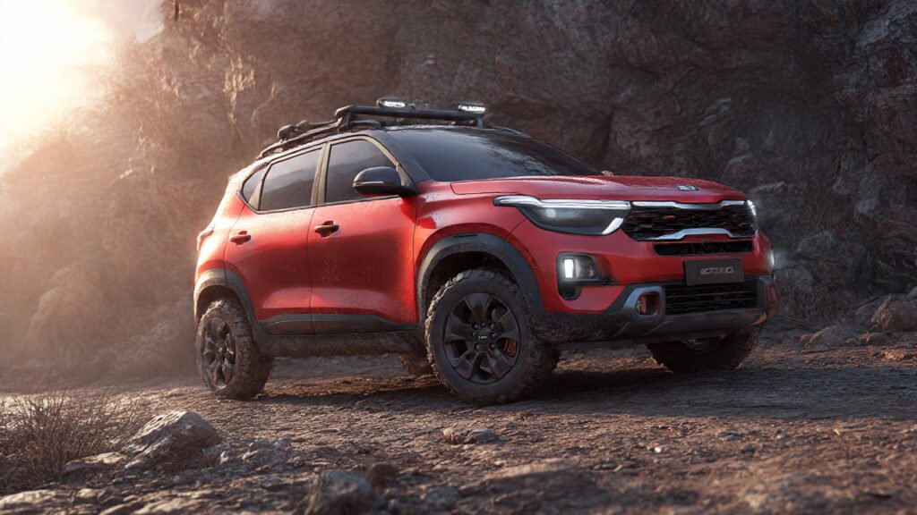 kia_sonet_compact_suv_side_and_front Kia Sonet Ground Clearance Front & Side View