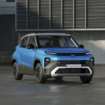 tata punch new blue clour front veiw, tata punch micro suv,