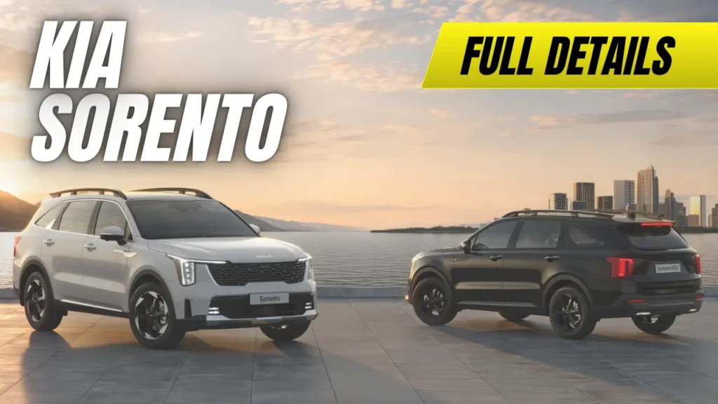 Kia Sorento Details, kia sorento image front, kia sorento pic