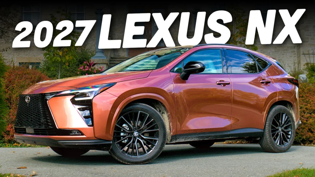 2027 Lexus NX luxury hybrid SUV with updated exterior styling