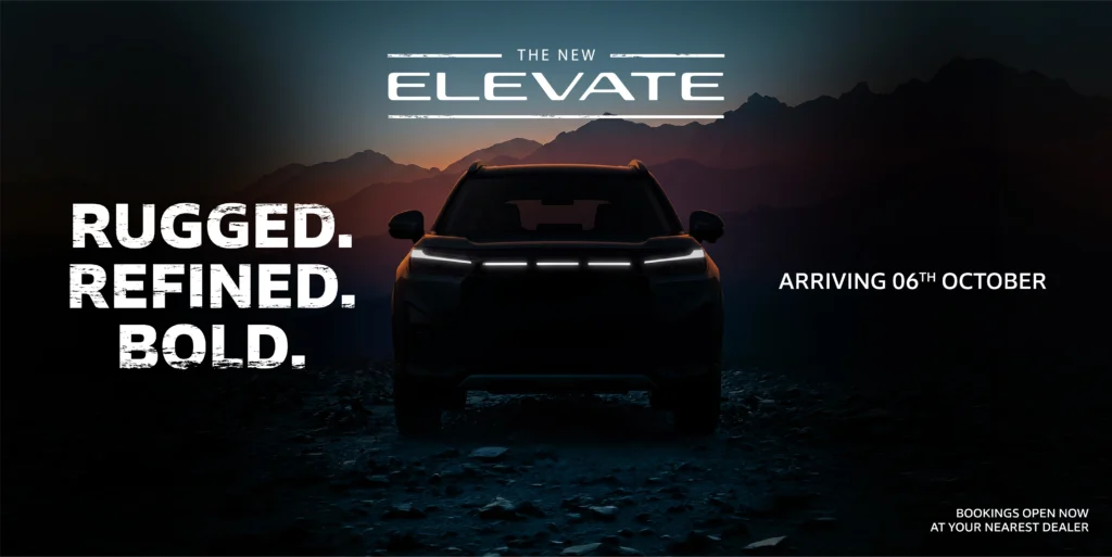 Honda Elevate facelift, Honda Elevate 2026, Honda Elevate teaser, Honda Cars India, Elevate bookings, October 2026 launches, upcoming SUVs, midsize SUV, Creta rival, Honda Elevate price