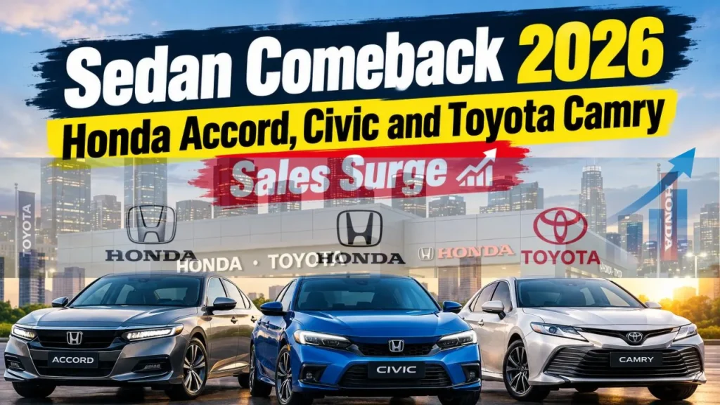 sedan sales 2026, US auto sales, Q3 2026 car sales, Honda Accord, Honda Civic, Toyota Camry, Toyota Corolla, hybrid sedans, fuel efficient cars, affordable cars, Hyundai Elantra, Lexus IS, BMW 3 Series, Nissan Sentra